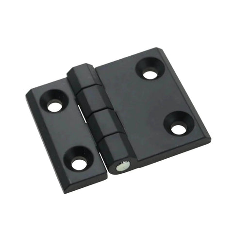 T Hinges Zinc Alloy Heavy Duty Bearings Asymmetric Door Hinges For Industrial Machinery Equipment 1 Piece, black finish close-up
