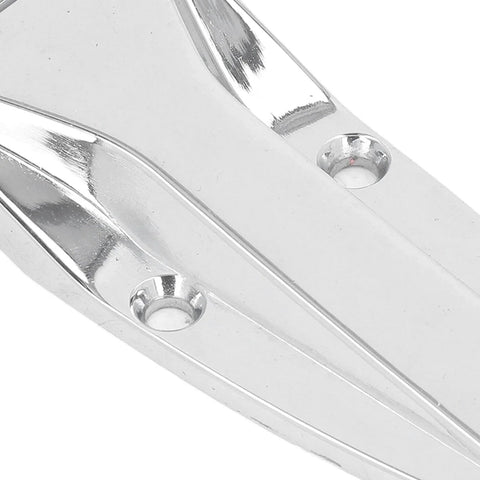 Close-up of Silver TYJH06 Toolbox Hinge Zinc Alloy Heavy Duty Toolbox Latch Hardware for truck toolboxes and trailer doors.