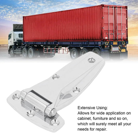 Silver TYJH06 Toolbox Hinge Zinc Alloy Heavy Duty Toolbox Latch Hardware for Truck Toolboxes depicted with red truck