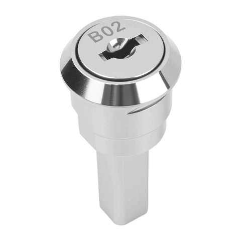 Upgrade your toolbox security with a heavy-duty zinc alloy cam lock featuring 180° rotation for easy access, shown front view.