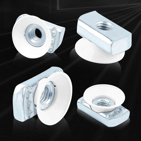Twirl Nuts for Unistrut Channels 12 Pack Quarter Inch by Twenty Cone Nuts With Zinc Electroplate Finish Industrial Grade