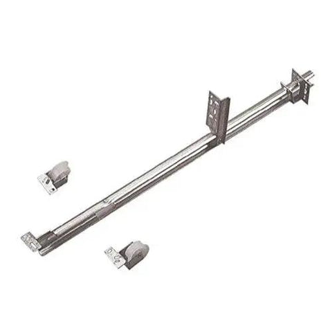 Zinc Single Track Drawer Slide With 22-5/8 Inch Length For Maximum 18 Inch Drawer Width Under Drawer Mounting With Rollers