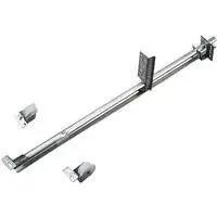 Zinc Single Track Drawer Slide With 22-5/8 Inch Length For Maximum 18 Inch Drawer Width Under Drawer Mounting With Rollers Staples Or Screws Easily Lift Out For Removal Ideal For Kitchen Cabinets And Vanities 50 Pound Class