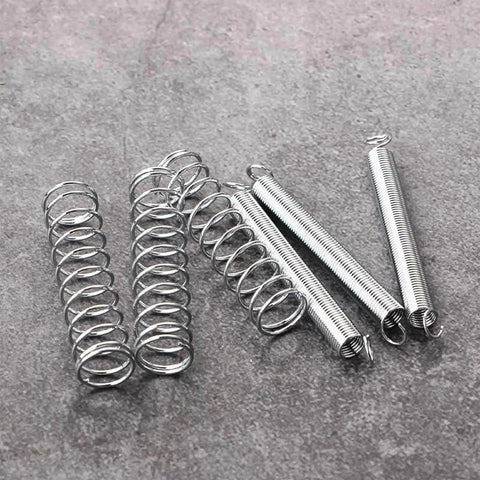 200 Piece Spring Assortment Kit With Zinc Plated Extension And Compression Springs In 20 Sizes For Home Repair And DIY Projects