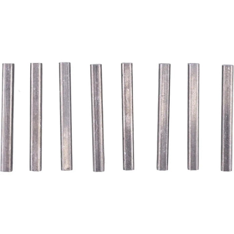 Eight Pack 3/16 By 1-3/4 Inch Zinc Machine Keys 2161 For Power Transmission Shafts, zinc square keys, durable for machinery parts