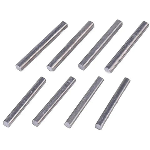 Eight Pack 3/16 By 1-3/4 Inch Zinc Machine Keys 2161 For Power Transmission Shafts, durable zinc square keys for machinery parts.