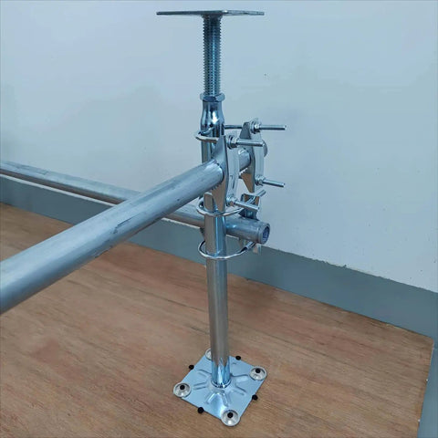 Heavy Duty Pipe Clamp U Bolt Assembly For Outdoor Antenna Mounts Up To One And Five Eighths Inch Diameter Zinc Plated Steel Weather Resistant 2 Pack Silver installed on pipe