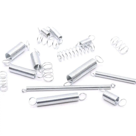 200 Piece Zinc Plated Extension And Compression Spring Assortment Kit For Industrial And Workshop Use Heavy Duty Steel Springs In Mixed Sizes