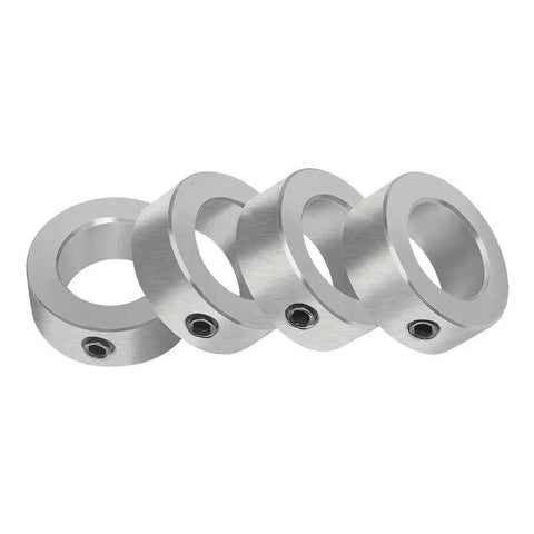Heavy Duty Zinc Plated Set Screw Shaft Collars With Three Quarters Inch Bore And One And One Quarter Inch Outer Diameter Four Piece Pack