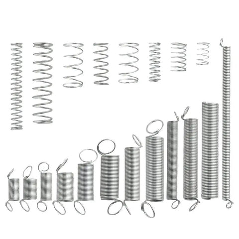 DIY Friendly 200 Piece Zinc Plated Steel Coil Spring Wire Set For Extension And Compression Springs Repair Tool Kit With 20 Kinds Eight Sizes