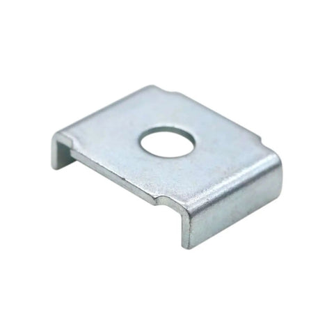 Durable zinc plated carbon steel strut channel washer provides rust resistant, secure support for Unistrut brackets, front view