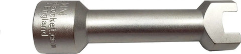 Durable zinc plated Unistrut socket with a 1/2 inch drive fits 1-5/8, 2-7/16, and 3-1/4 inch channels for quick, secure mounting in electrical, plumbing, and framing projects; impact-rated for tough environments