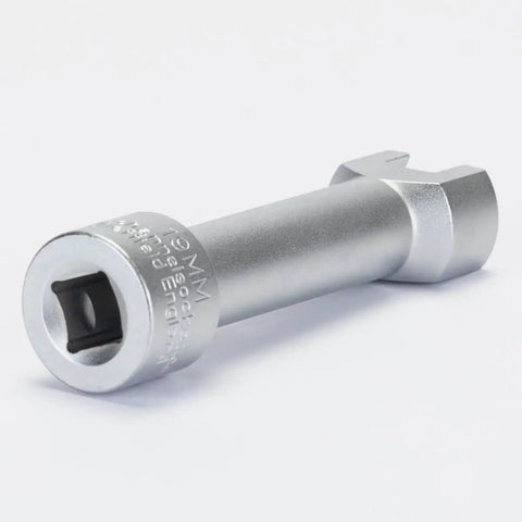 Durable zinc plated Unistrut socket with a 1/2 inch drive fits 1-5/8, 2-7/16, and 3-1/4 inch channels for quick, secure mounting