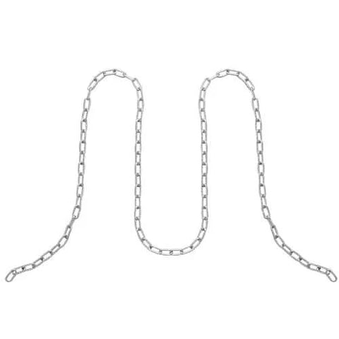 ✝️ Proof Coil Chain, 1/8" x 100', 330 lbs Safe Working Load, Zinc Plated Proof Tested Coil Chain with Two Quick Links chain display