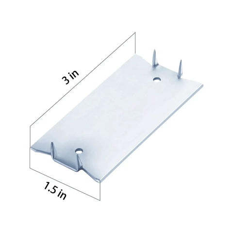 Zinc Nail Protection Plate One And A Half Inch By Three Inch 16 Gauge Anti Nail Shield for Wood Studs and Wiring Protection