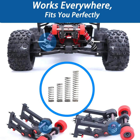 200 Piece Spring Assortment Kit With Zinc Plated Extension and Compression Springs used in toy car suspension