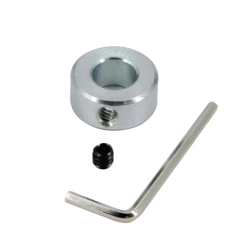 Durable zinc plated steel half inch bore shaft collar set delivers secure, vibration-resistant shaft locking for gearboxes and motor bases