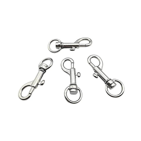 Zinc Alloy Swivel Snap Hooks 1.8 Inch 4 Pcs Multifunctional Bolt Snaps For Dog Leash Boat Rope And Keychain Corrosion Resistant