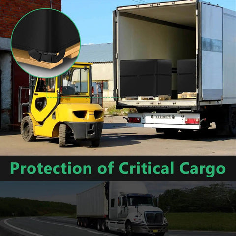 Zipper Pallet Cover 900D Heavy Duty Waterproof Pallet Cover Fits Large Pallets Up To 49.2 In By 41.33 In By 49.21 In With Rip Proof Fade Resistant Fabric And Fixed Rope KY HUAEN shown in use on truck.