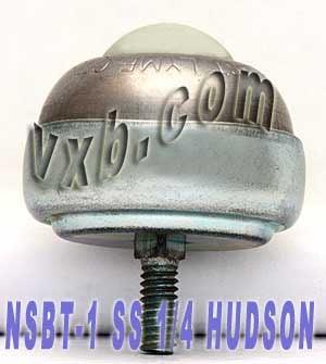 1 Stud Type Ball transfer NSBT-1 SS 1/4" Threaded Stem Bearing