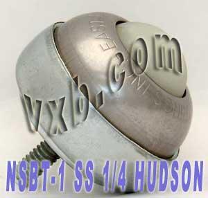 1 Stud Type Ball transfer NSBT-1 SS 1/4" Threaded Stem Bearing