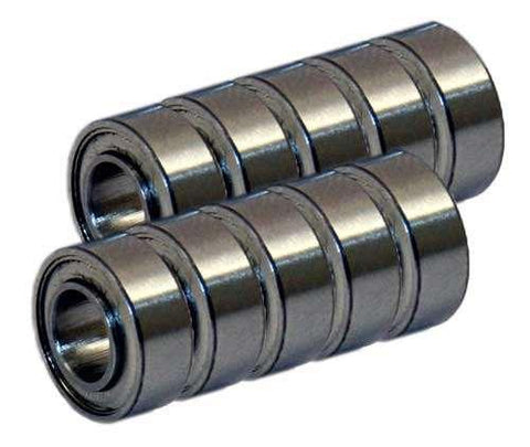 Paquet de 10 5x10mm Roulements en céramique de pêche 5x10x4mm en acier inoxydable