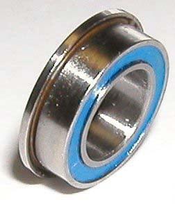 10-Pack Flanged Bearings FR2-5-2RS Sealed 1/8" x 5/16x9/64 inch Bearings