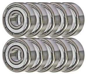 Roulements en pack 10 R1038ZZ Roulements miniatures 3/8x5/8x5/32 pouces
