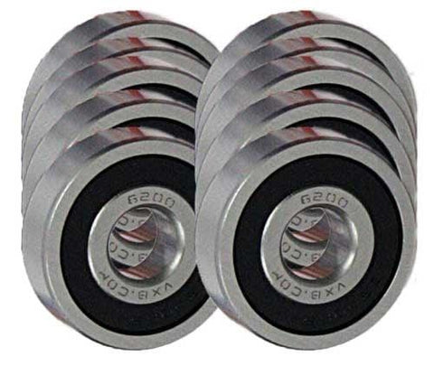 Paquet de 10 roulements pour motoneige 6004-2RS 20x42x12mm Scellé
