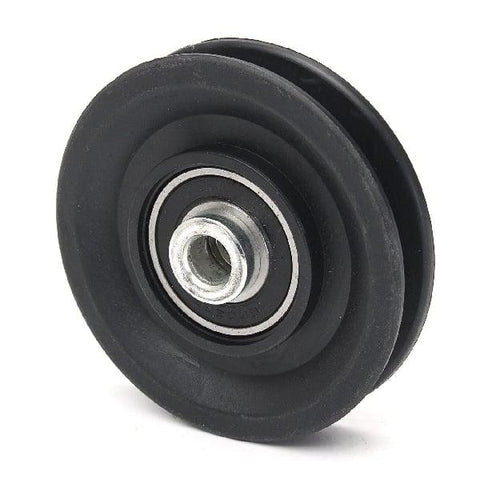 10mm Bore Bearing - 90mm Steel Wire Rope Cable Track Pulley 10x90x18mm