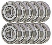 14 Xmods scellés de première génération portant 3x6x2 roulements miniatures blindés