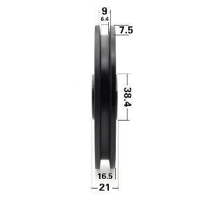 Palissage d’alésage 15 mm - Poulie de gymnase en câble en acier 120 mm 15x120x16,5 mm