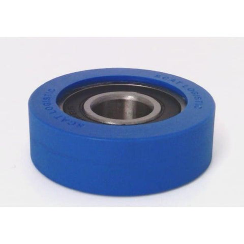 Roue à rouleaux en caoutchouc polyuréthane 15x48x15 mm Roulement scellé miniature - pneu