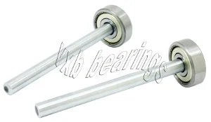2 pièces de roulement de 30 mm - Essieu intégré de 10 mm de 123 mm