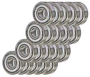 Roulements en pack 20 606ZZ 6x17x6mm - Blindés - Miniature