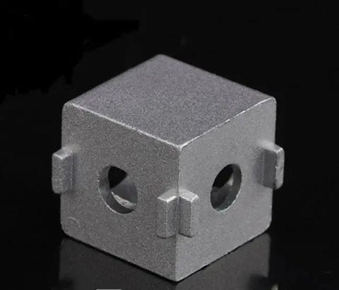 Connecteur à angle solide en cube à profil d’extrusion en aluminium 2020