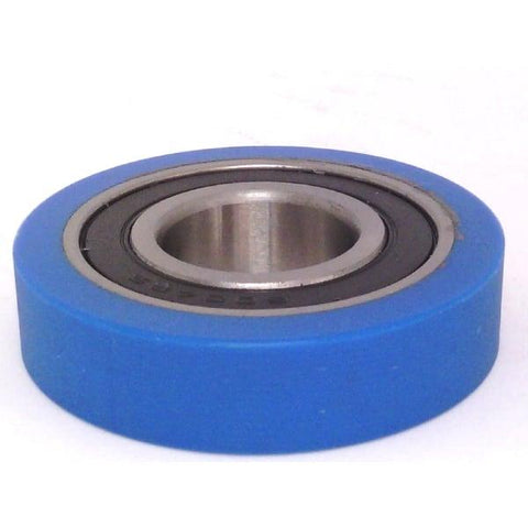 Roue à rouleaux en polyuréthane en caoutchouc 20X50X12 mm Roulement scellé Miniature - pneu