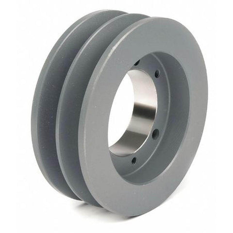 2AK46 H Douille solide à poulie de poulie à poulie à double rainure de 4,6 » de diamètre large 2AK46H pour courroies en V taille 4L, A, AX, 2AK46H (DE 4,6 »)
