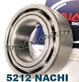 5212 Nachi Angular Contact Bearing - Double rangée - 60x110x36,5 Fabrication japonaise