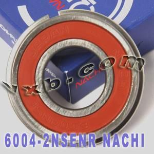 6004-2NSENR Nachi Bearing 20x42x12mm Sealed C3 Snap Ring Japan Made