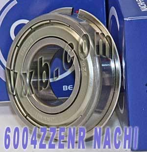 6004ZZENR Nachi Bearing Shielded C3 Snap Ring Japan 20x42x12mm Bearing