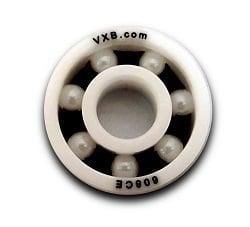 608-ZrO2 roulement à billes ouvertes en céramique complète - Cage en nylon ID 8 mm de diamètre extérieur 22 mm de largeur 7 mm