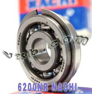 6200NR Nachi Bearing Open C3 Snap Ring Japon 10x30x9mm