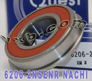 6206-2NSENR Nachi Bearing 30x62x16 Sealed C3 Snap Ring Japan Made