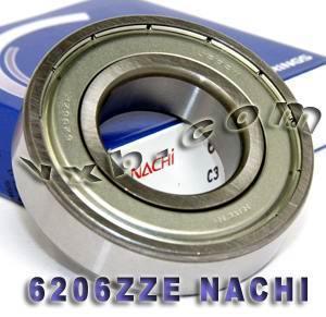 6206ZZE Nachi Bearing Shielded C3 Japon 30x62x16mm