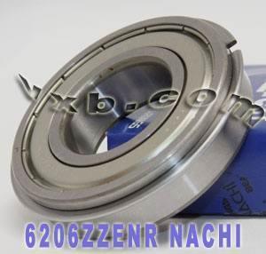 6206ZZENR Nachi Bearing 30x62x16 Shielded C3 Snap Ring Bearing