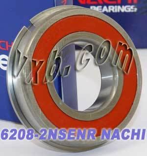 6208-2NSENR Nachi Bearing 40x80x18 Sealed C3 Snap Ring Bearing