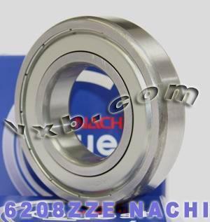 6208ZZE Nachi Bearing 40x80x18 Shielded C3 Japan