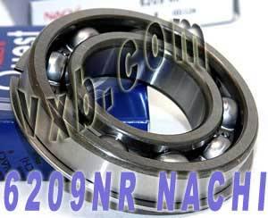 6209NR Nachi Bearing Open C3 Snap Ring Japan 45x85x19mm