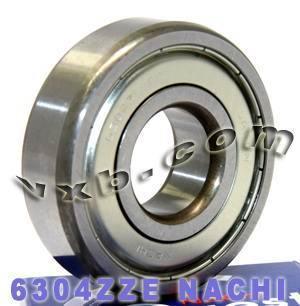 6304ZZE Nachi Bearing Shielded C3 Japan 20x52x15mm